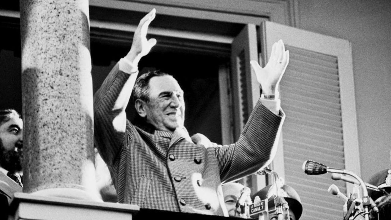 Juan Domingo Perón en su tercera presidencia